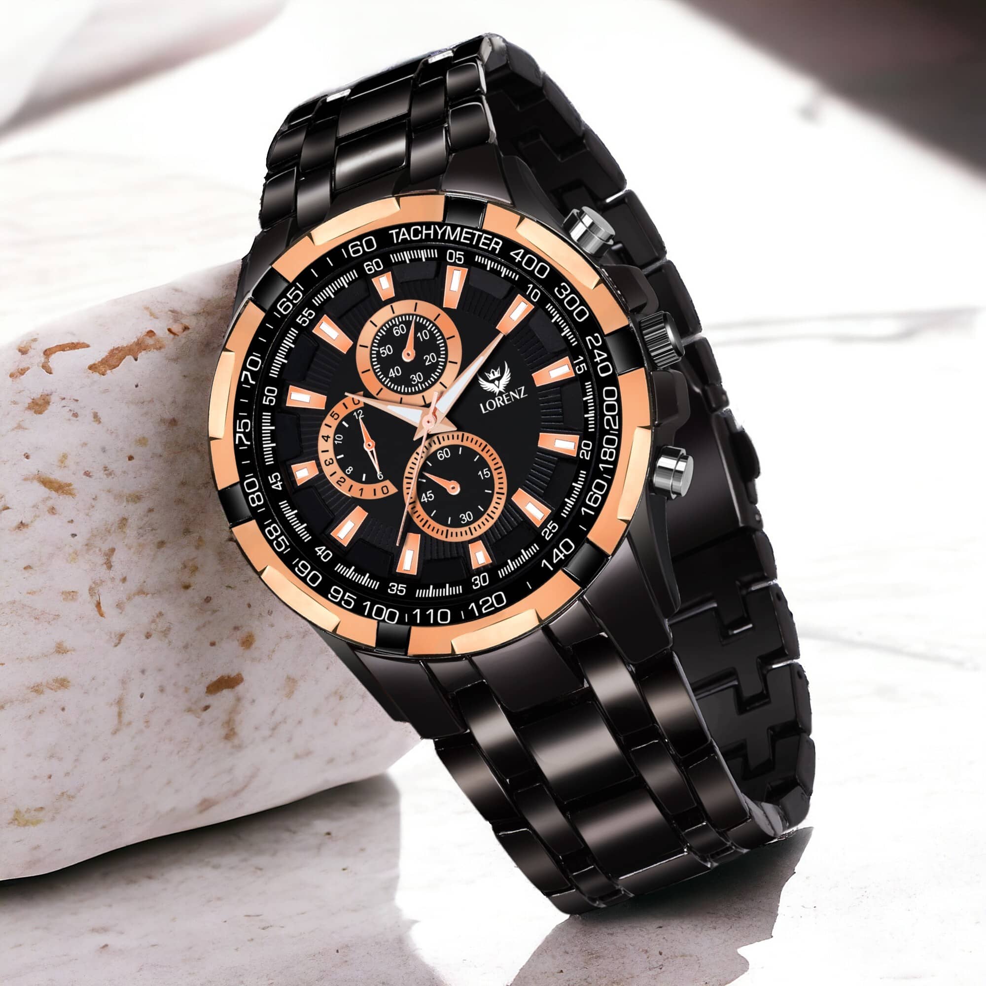 Lorenz Black Stainless Steel Analog Men's Watch