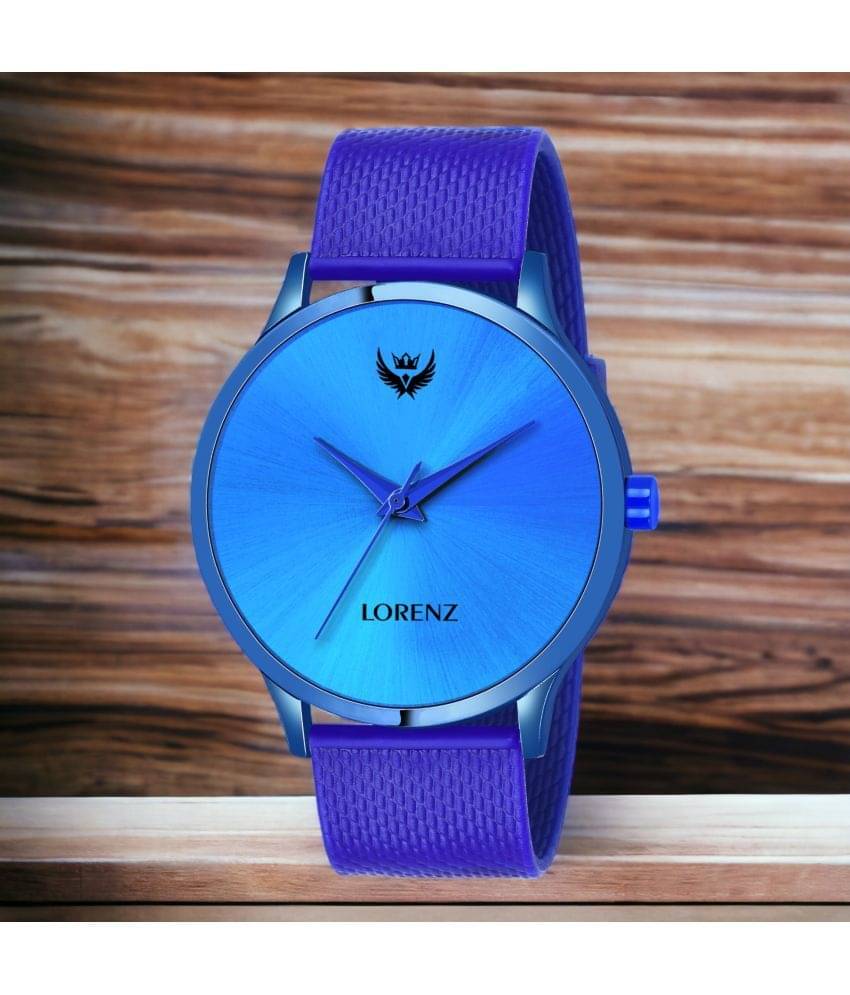     			Lorenz Blue Silicon Analog Men's Watch