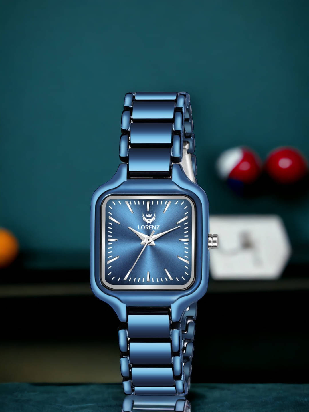     			Lorenz Blue Stainless Steel Analog Womens Watch