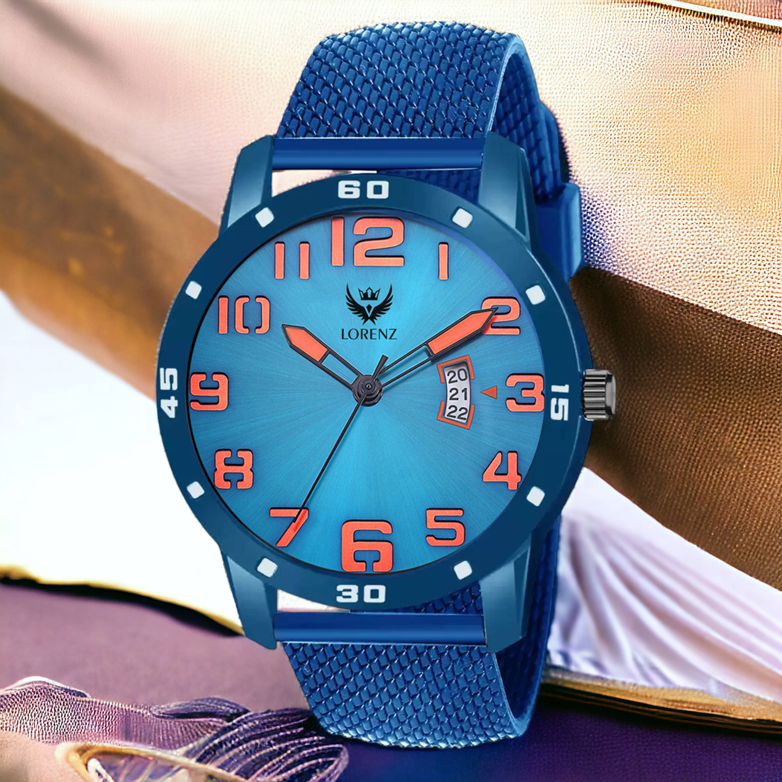     			Lorenz Blue Stainless Steel Analog Men's Watch