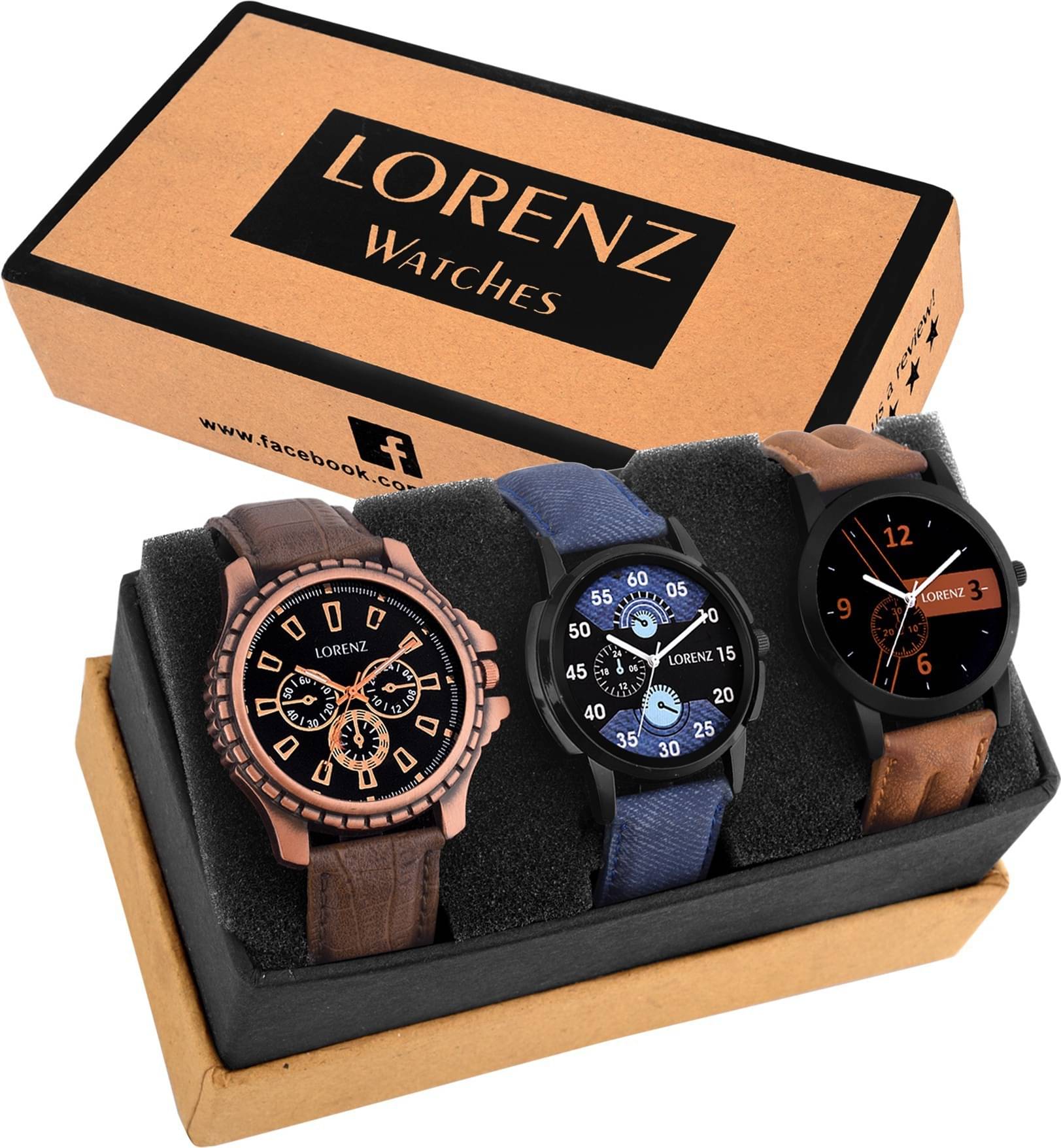     			Lorenz Multicolor PU Analog Men's Watch