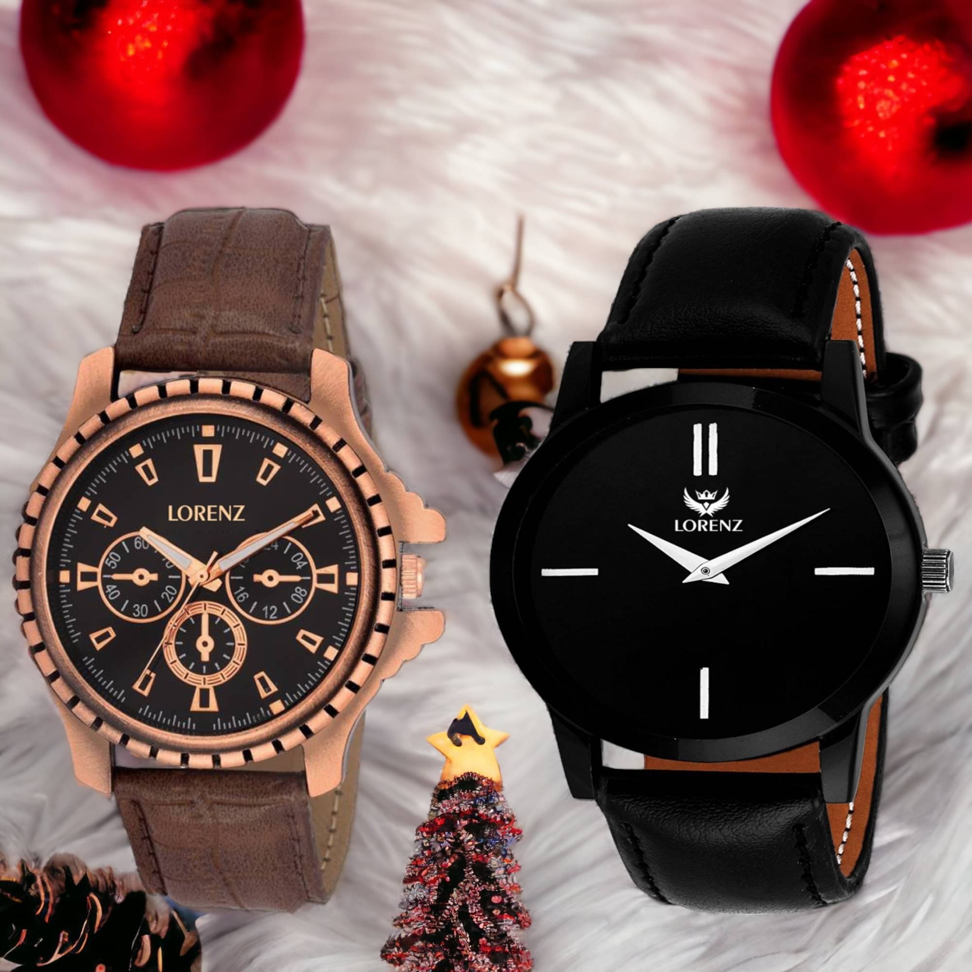     			Lorenz Multicolor PU Analog Men's Watch