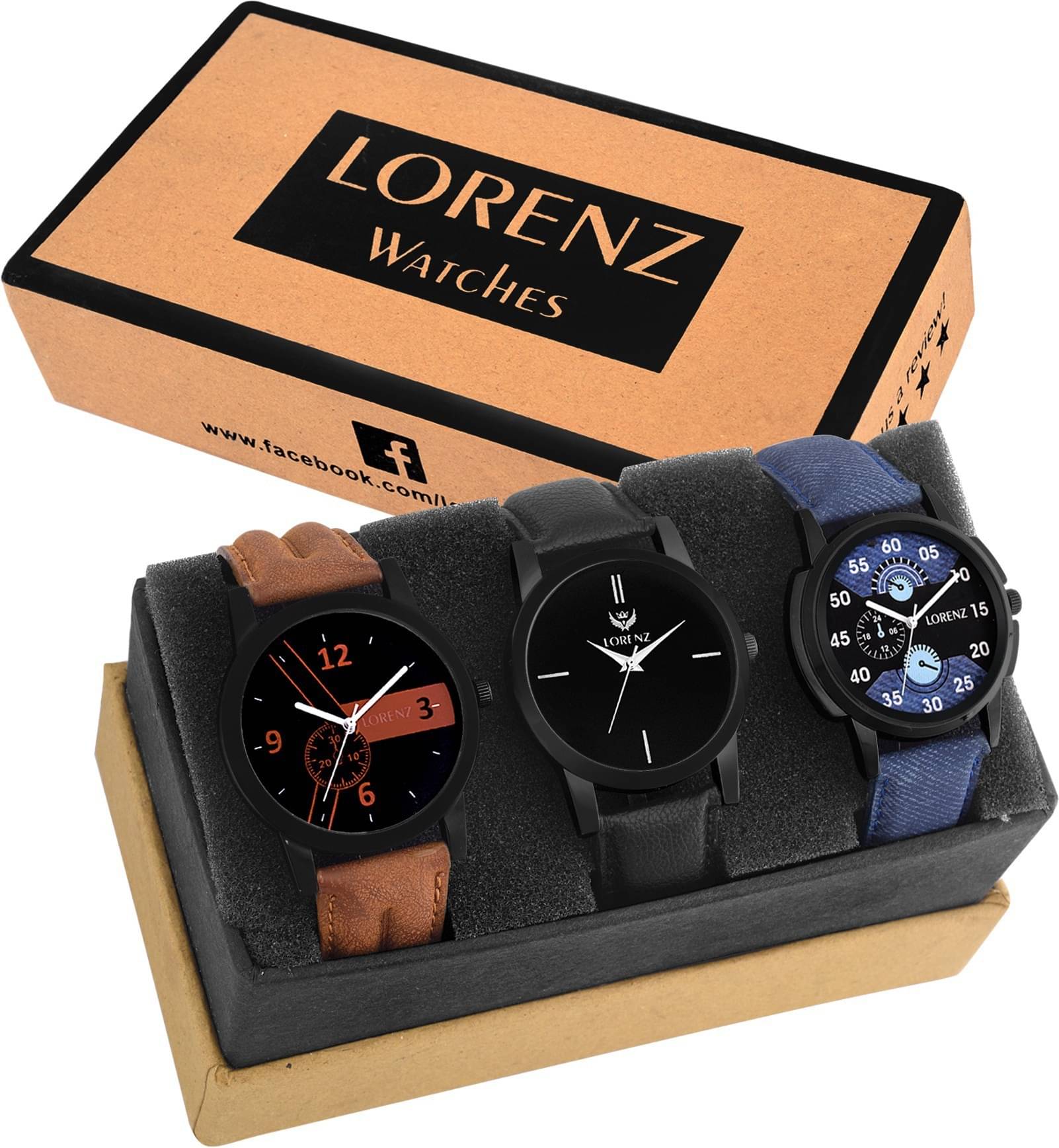    			Lorenz Multicolor PU Analog Men's Watch