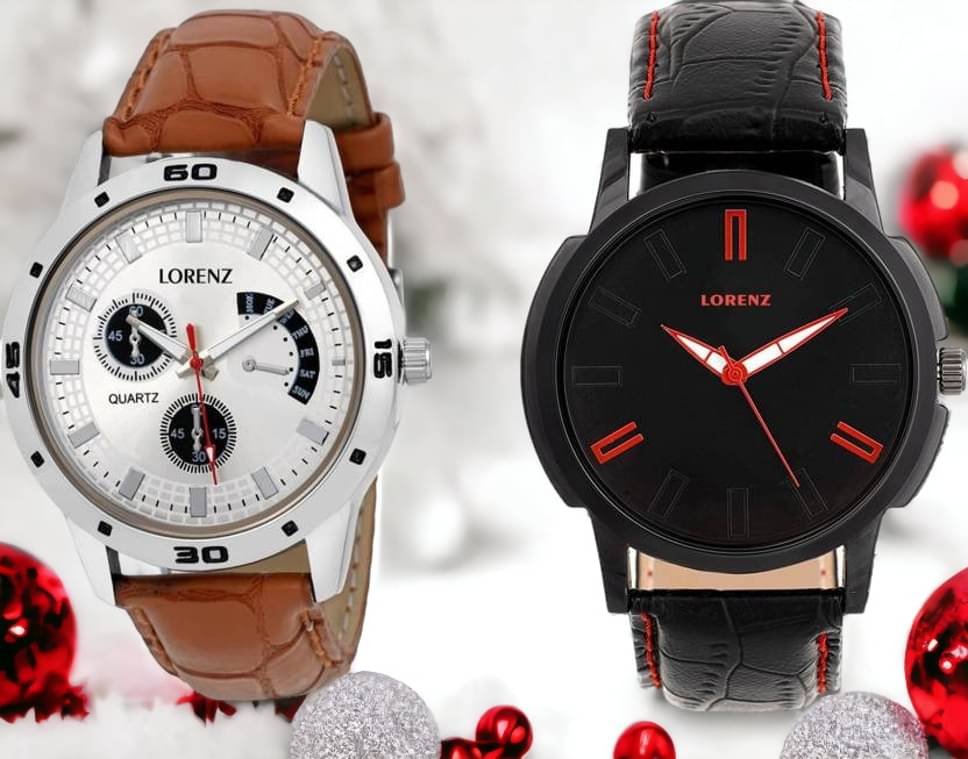     			Lorenz Multicolor PU Analog Men's Watch