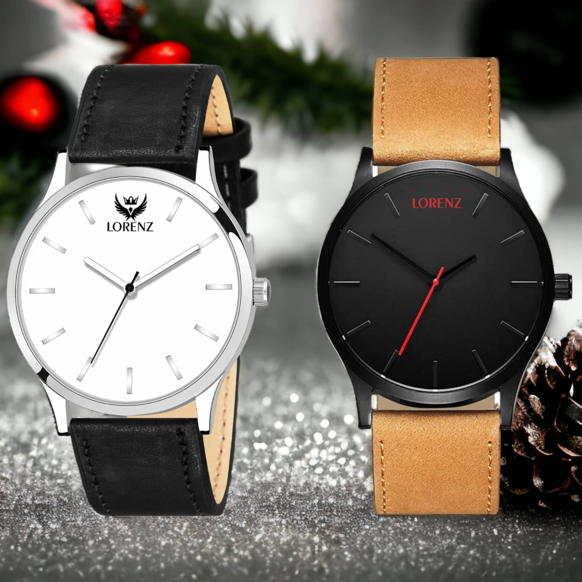     			Lorenz Multicolor PU Analog Men's Watch