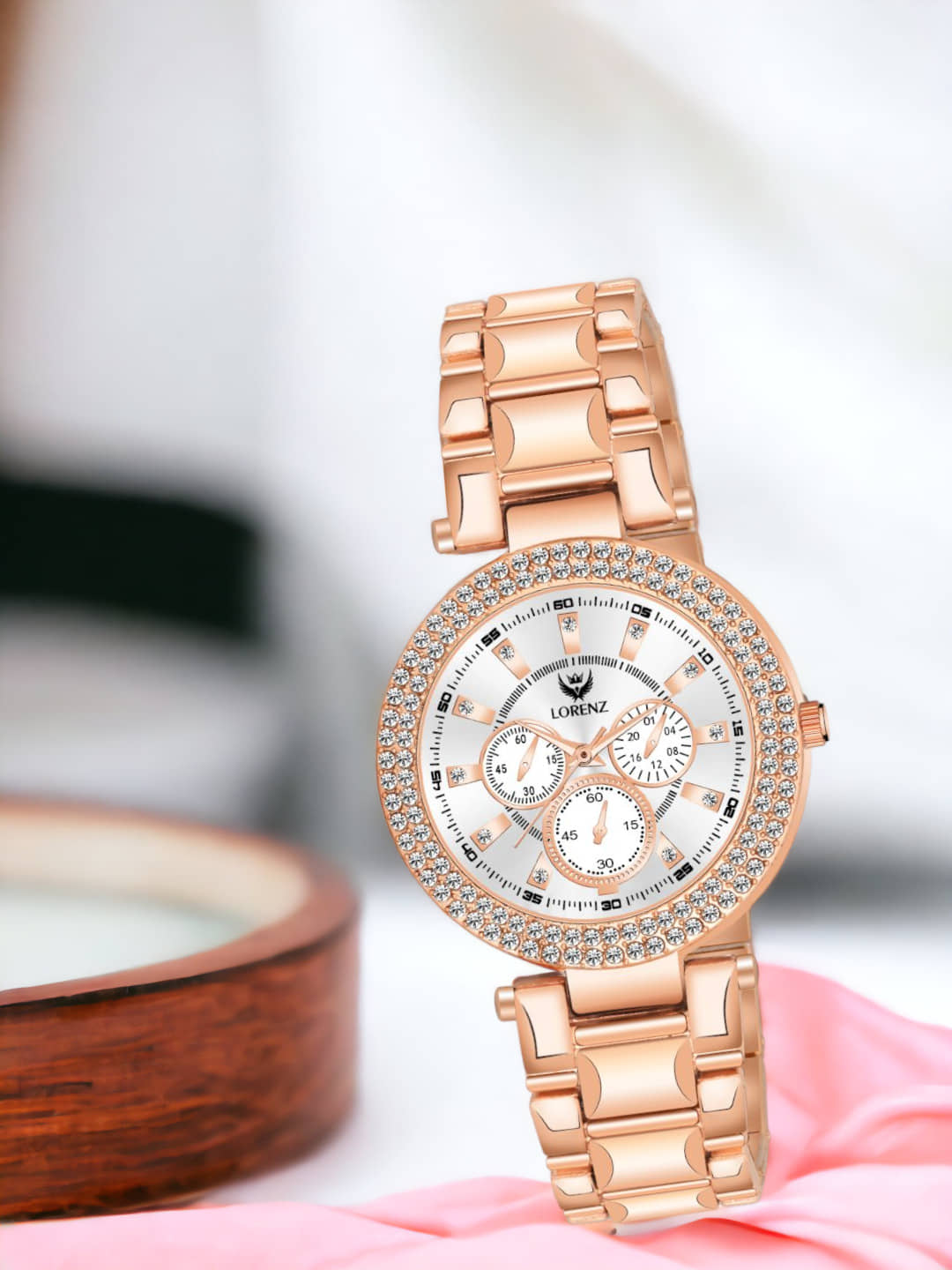 Lorenz Rose Gold Stainless Steel Analog Womens Watch