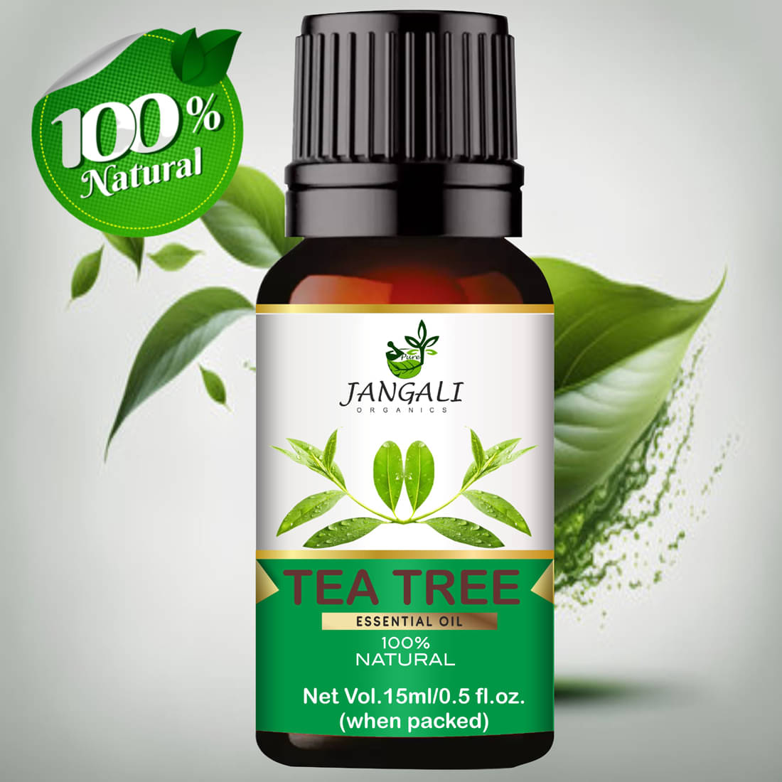     			Pure Jangali Organics Tea Tree Essential Oil 15 mL ( Pack of 1 )