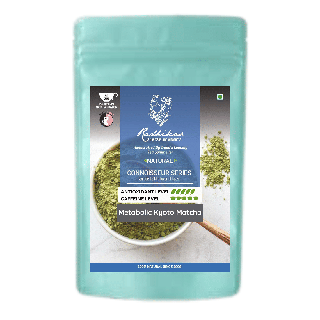 RADHIKAS FINE TEAS AND WHATNOTS 50 gm Matcha Green Tea ( Powder ) RADHIKAS FINE TEAS AND WHATNOTS 50 gm Matcha Green Tea ( Powder )