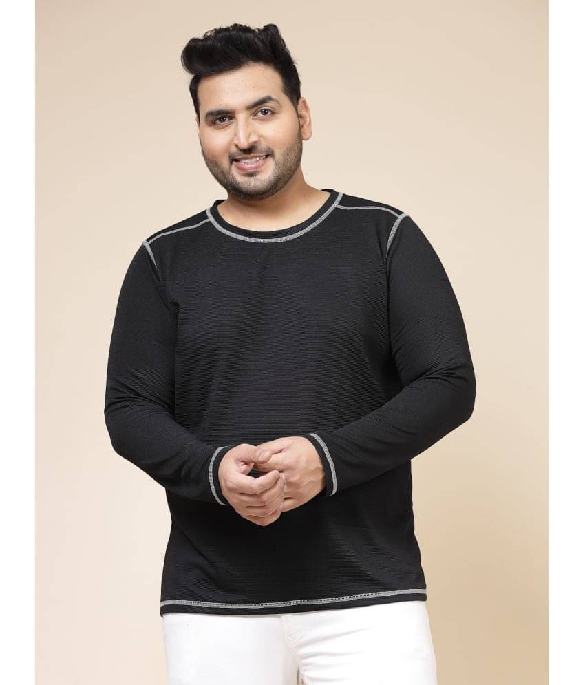     			Rigo Pack of 1 Polyester Slim Fit Men's T-Shirt ( Black )