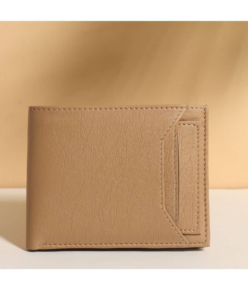 SUNSHOPPING Beige Faux Leather Men's Two Fold Wallet ( Pack of 1 ) - Handbags | Buy online on ZillyBuy