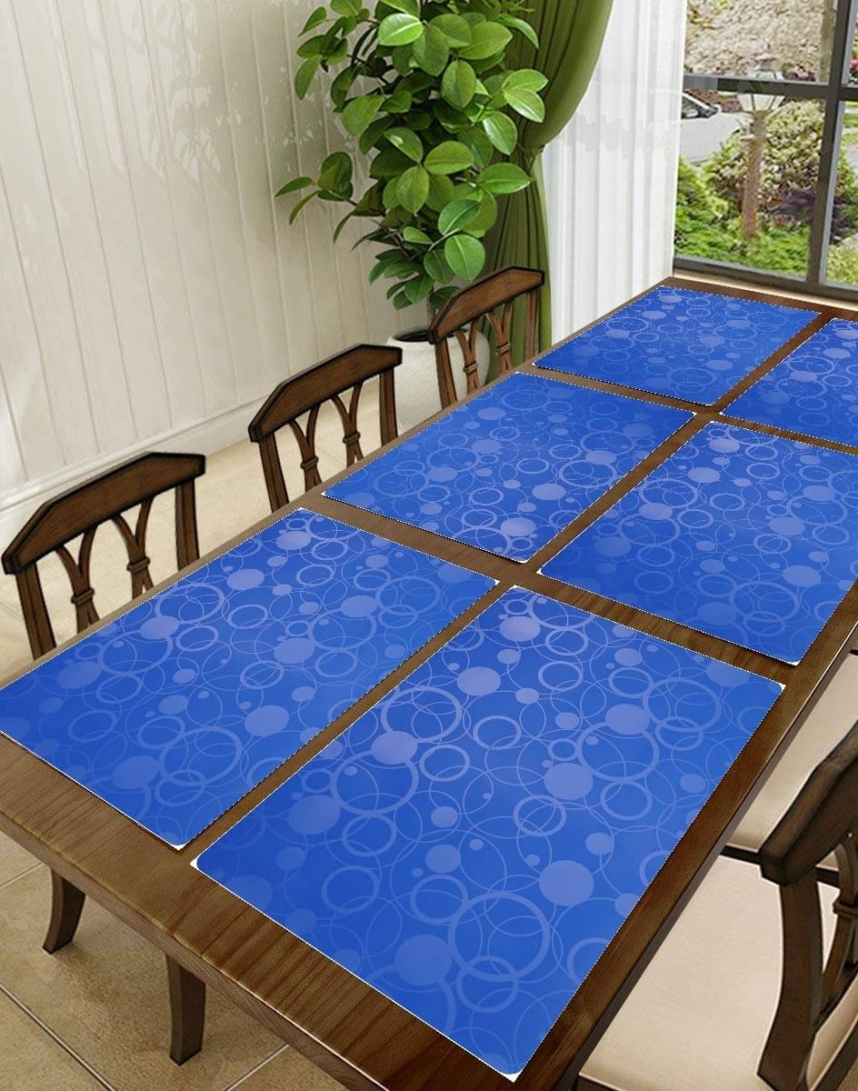Sanraksshan PVC Abstract Rectangle Table Mats ( 40 cm x 32 cm ) Pack of 6 - Multi Sanraksshan PVC Abstract Rectangle Table Mats ( 40 cm x 32 cm ) Pack of 6 - Multi