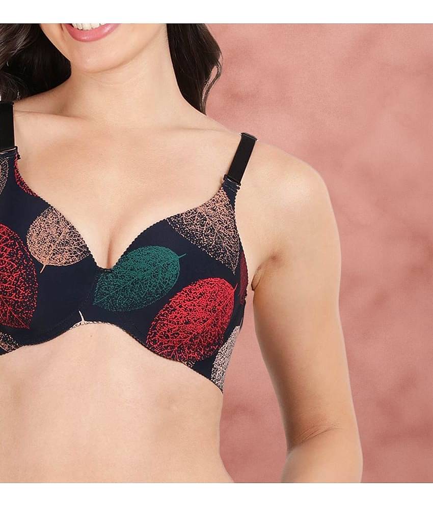 Shyaway Pack of 2 Nylon Lightly Padded Women's T-Shirt Bra ( Multicolor ) shya-c2b-1516