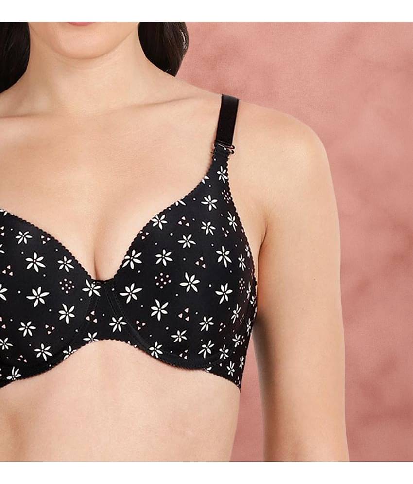 Shyaway Pack of 2 Nylon Lightly Padded Women's T-Shirt Bra ( Multicolor ) shya-c2b-1561