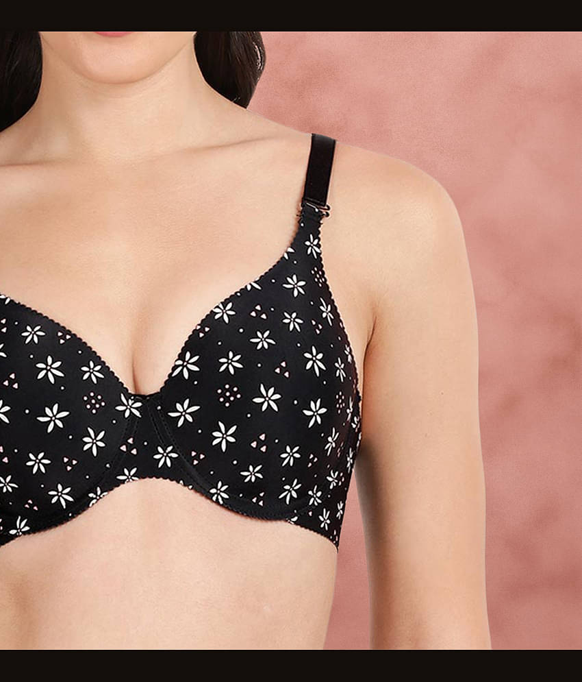 Shyaway Pack of 2 Nylon Lightly Padded Women's T-Shirt Bra ( Multicolor ) shya-c2b-1568