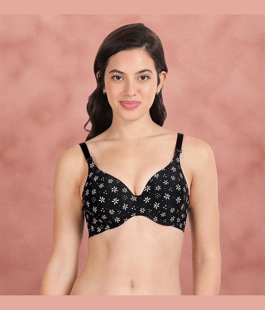 Shyaway Pack of 2 Nylon Lightly Padded Women's T-Shirt Bra ( Multicolor ) shya-c2b-1568