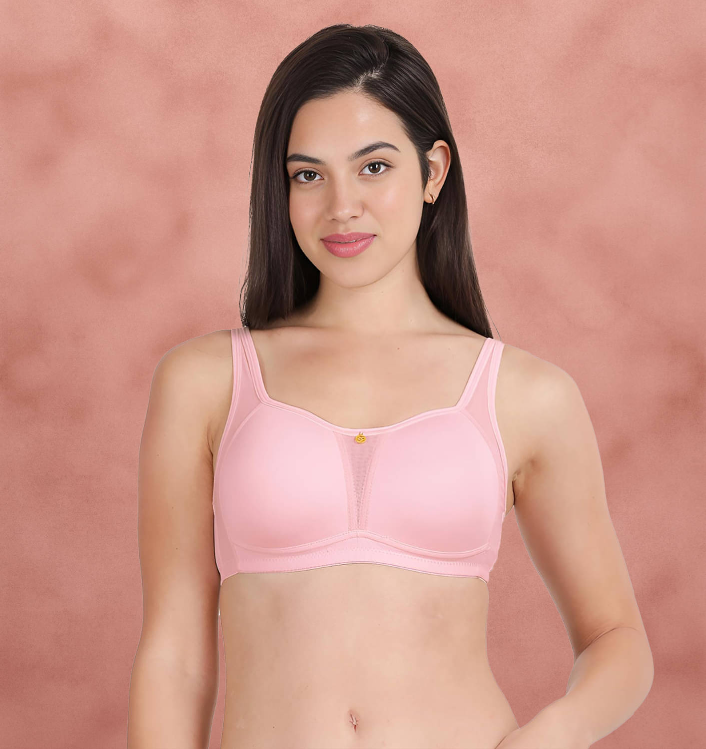 Taabu Pink Nylon Lightly Padded Women's Minimizer Bra ( Pack of 1 )     			Taabu Pink Nylon Lightly Padded Women's Minimizer Bra ( Pack of 1 )