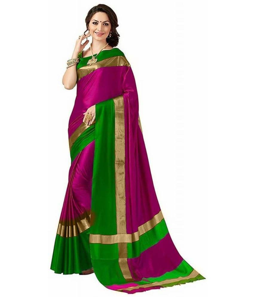 Vkaran Cotton Silk Woven Saree Without Blouse Piece ( Multicolor ) Vkaran Cotton Silk Woven Saree Without Blouse Piece ( Multicolor )