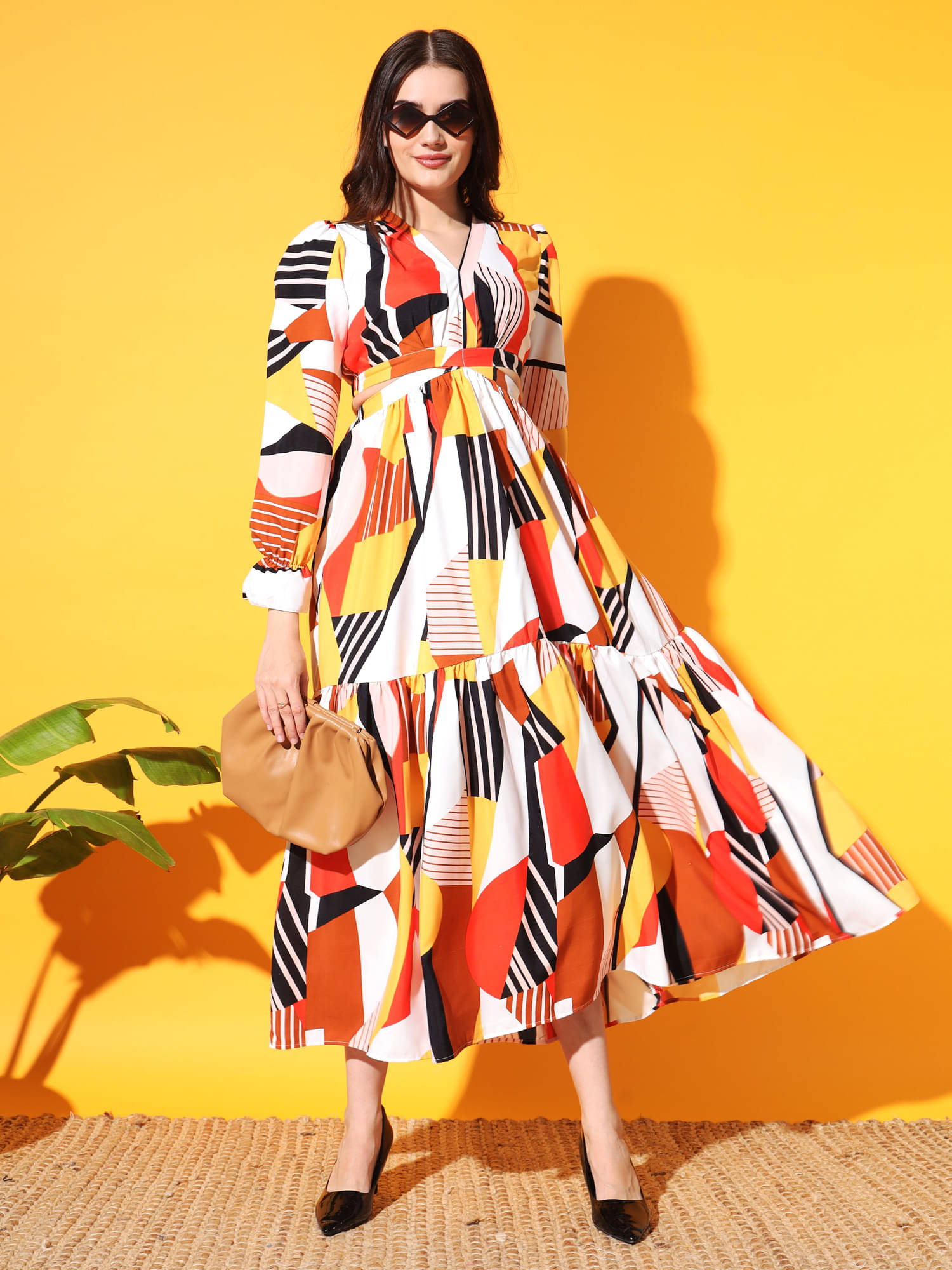 ZWERLON Women Crepe Solid Cut Out Dress ( White ) ZWERLON Women Crepe Solid Cut Out Dress ( White )