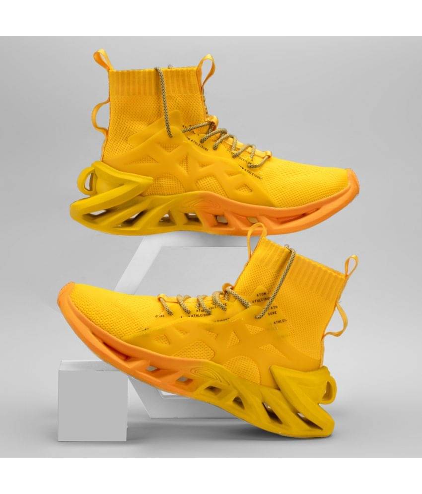     			ATOM AlphaBounce Yellow Men's Sneakers