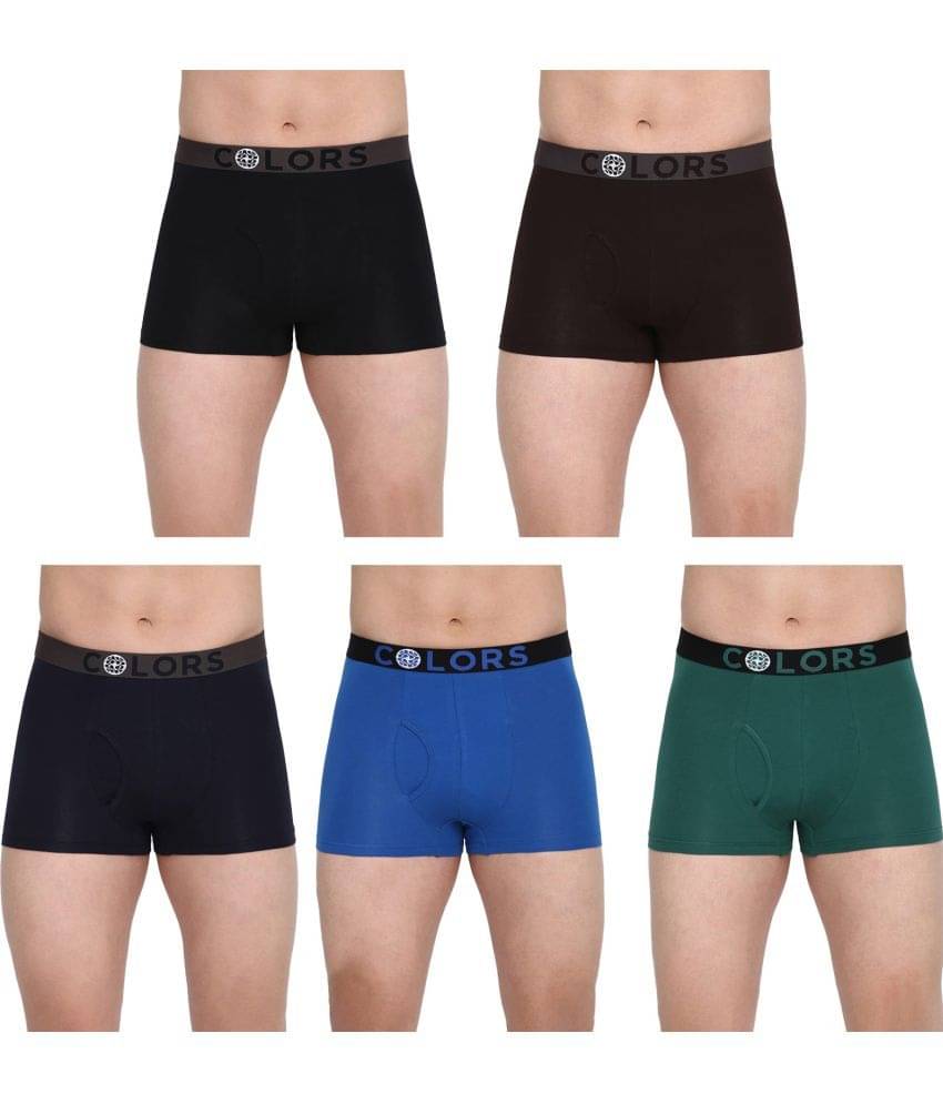     			COLORS by Rupa Frontline Multicolor Cotton Men's Trunks ( Pack of 5 )