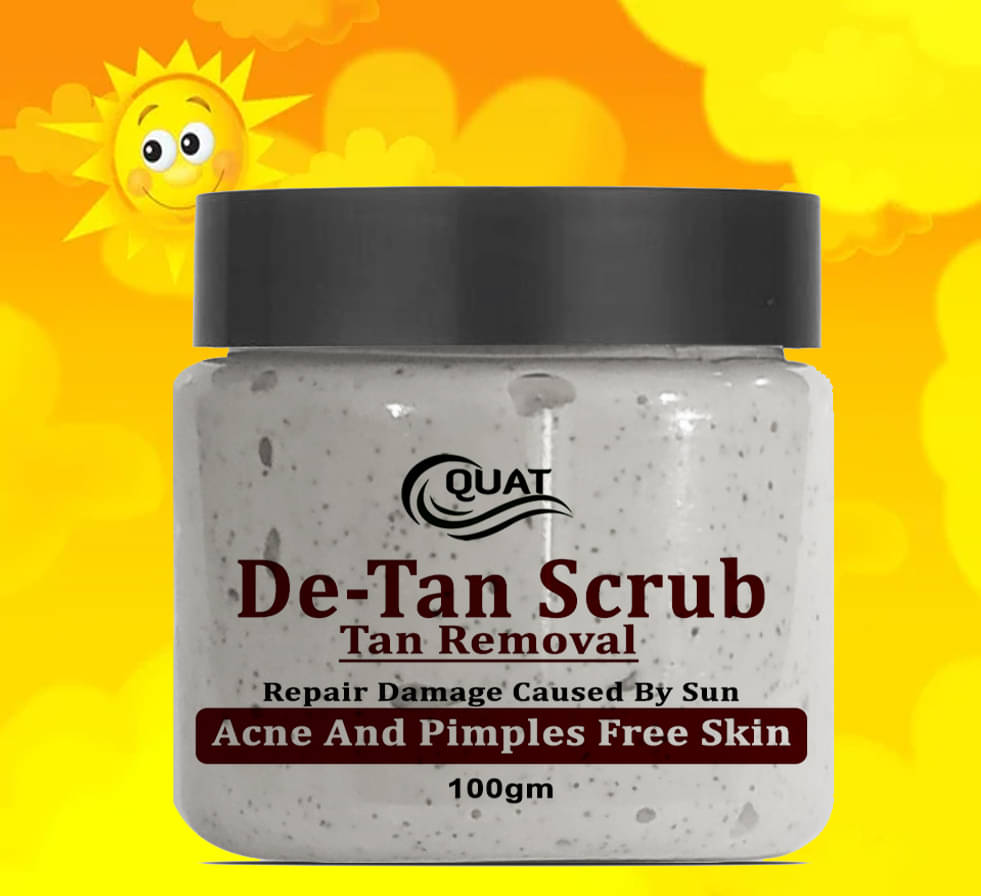 DeTan Face Scrub for Men & Women, 100g | Face Scrub for Blackhead & Tan Removal | Glowing Skin with Dual Bead Exfoliation | Reduce Dark Spots & Oil Control     			DeTan Face Scrub for Men & Women, 100g | Face Scrub for Blackhead & Tan Removal | Glowing Skin with Dual Bead Exfoliation | Reduce Dark Spots & Oil Control