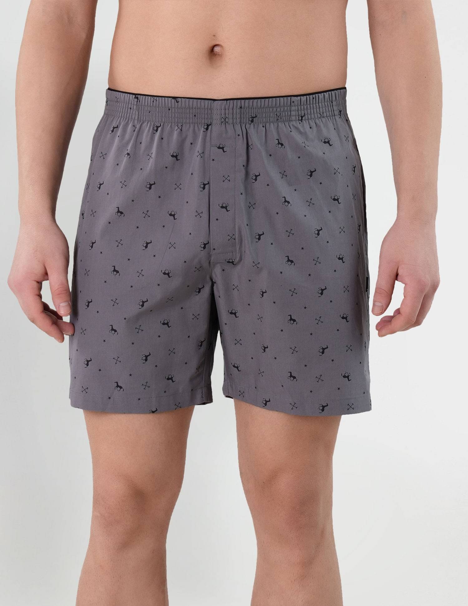     			U.S. Polo Assn. Grey Cotton Men's Shorts ( Pack of 1 )