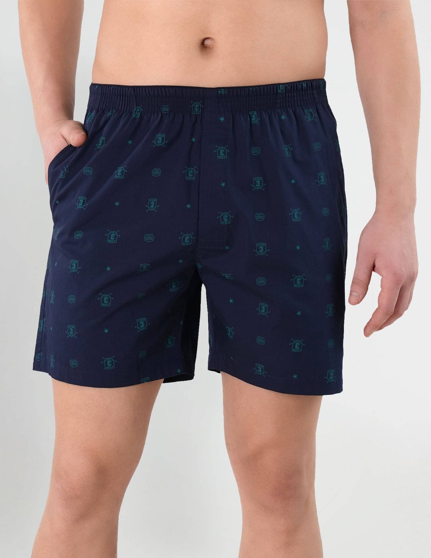 U.S. Polo Assn. Navy Cotton Men's Shorts ( Pack of 1 ) U.S. Polo Assn. Navy Cotton Men's Shorts ( Pack of 1 )