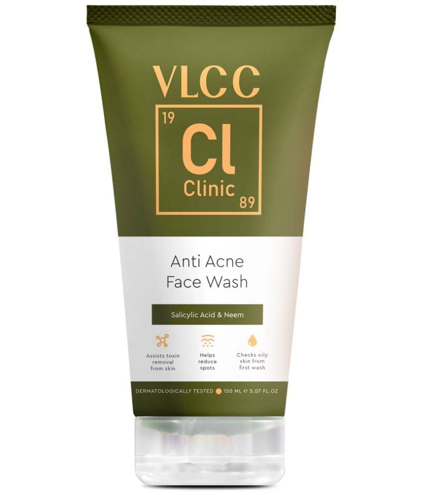 VLCC Clinic Anti Acne Face Wash - 150 ml - For Oily & Acne-Prone Skin, Acne Control, Oil Control VLCC Clinic Anti Acne Face Wash - 150 ml - For Oily & Acne-Prone Skin, Acne Control, Oil Control