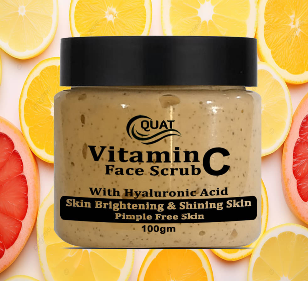     			Vitamin C Face Scrub for Glowing Skin, With Vitamin C and Walnut For Skin Illumination (100 g)