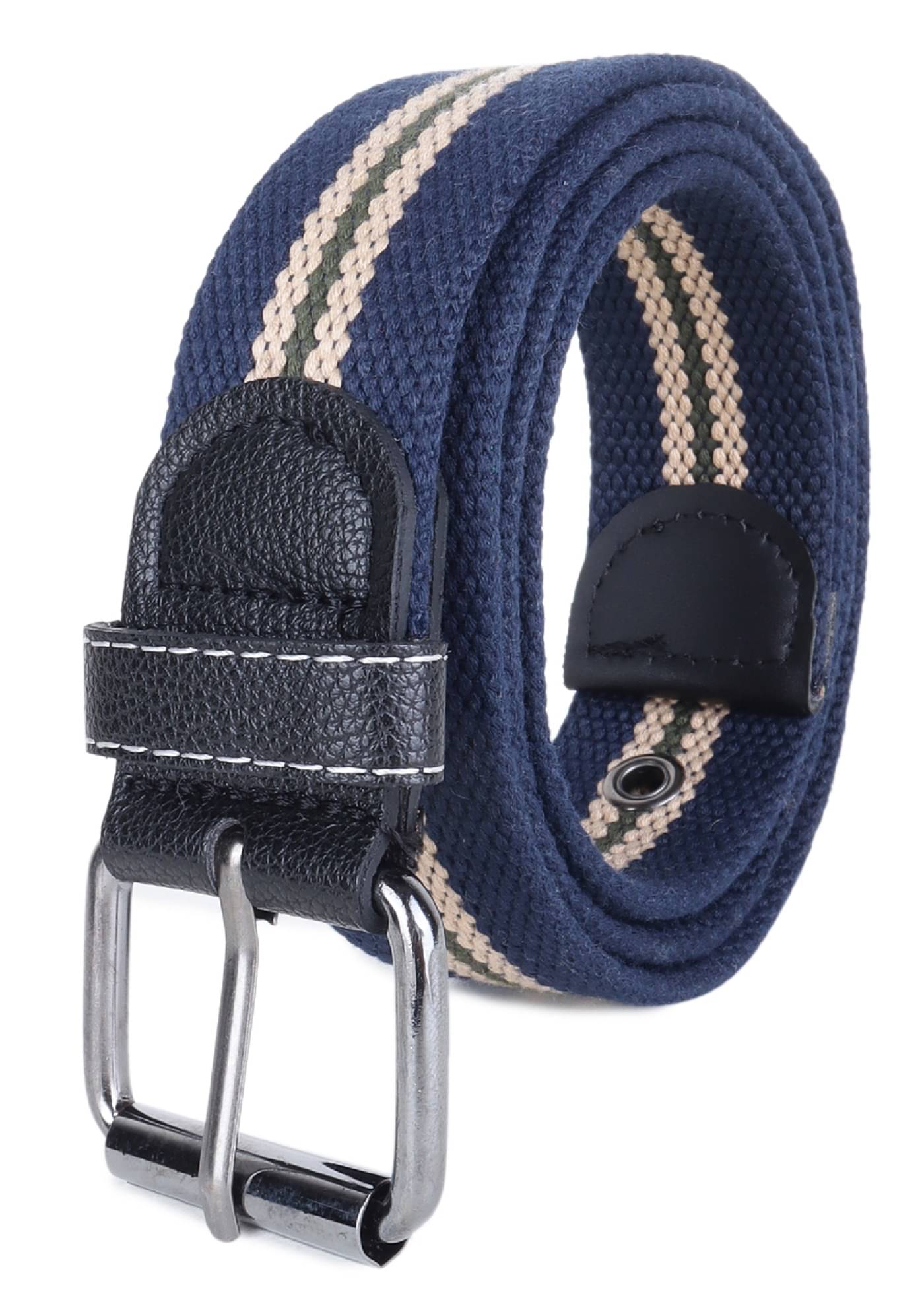     			Zacharias - Blue Canvas Men's Casual Belt ( Pack of 1 )