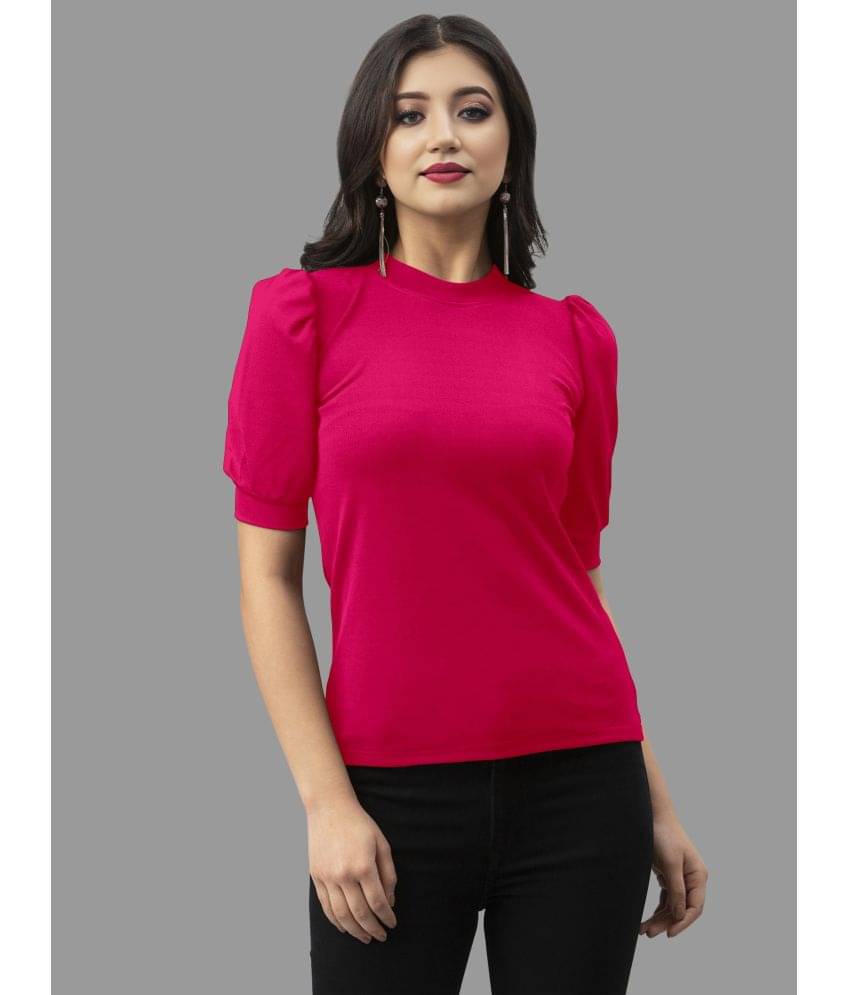     			Aika Women's Polyester Regular Top ( Pink )