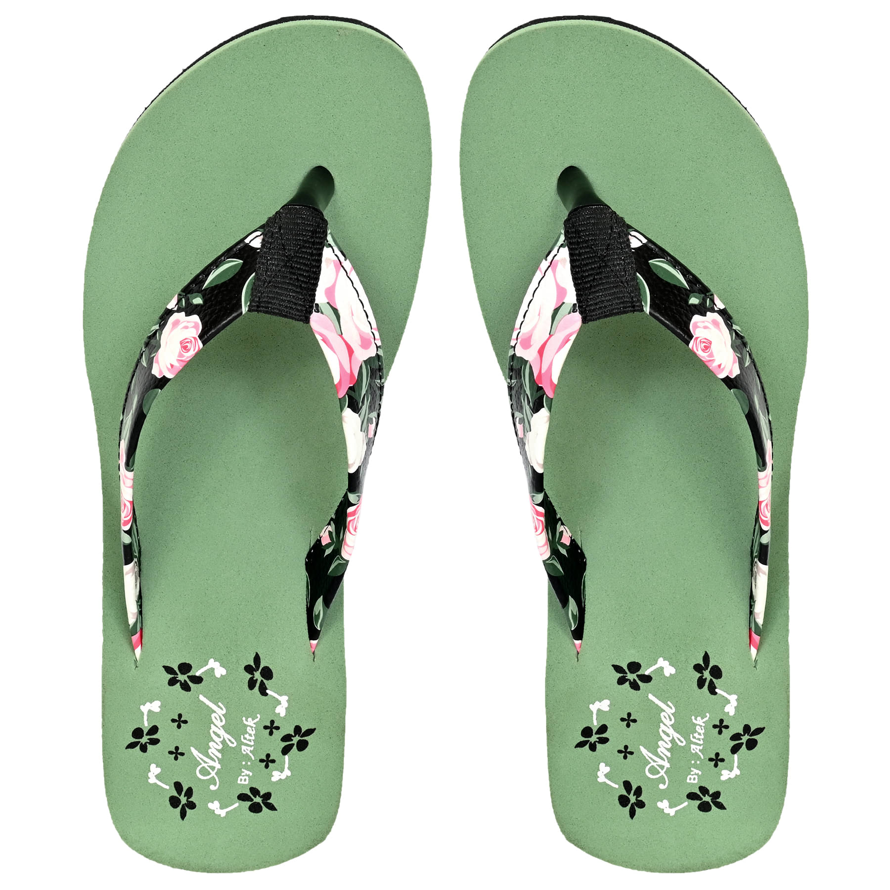     			Altek Green Women's Flip Flop
