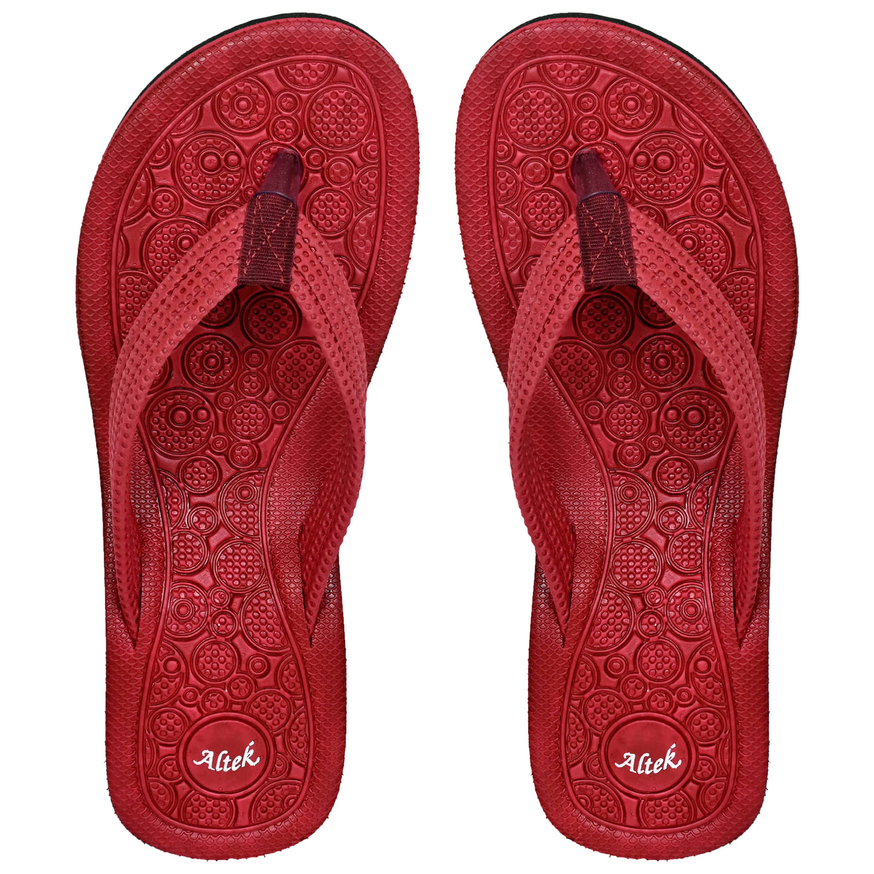     			Altek Maroon Women's Flip Flop