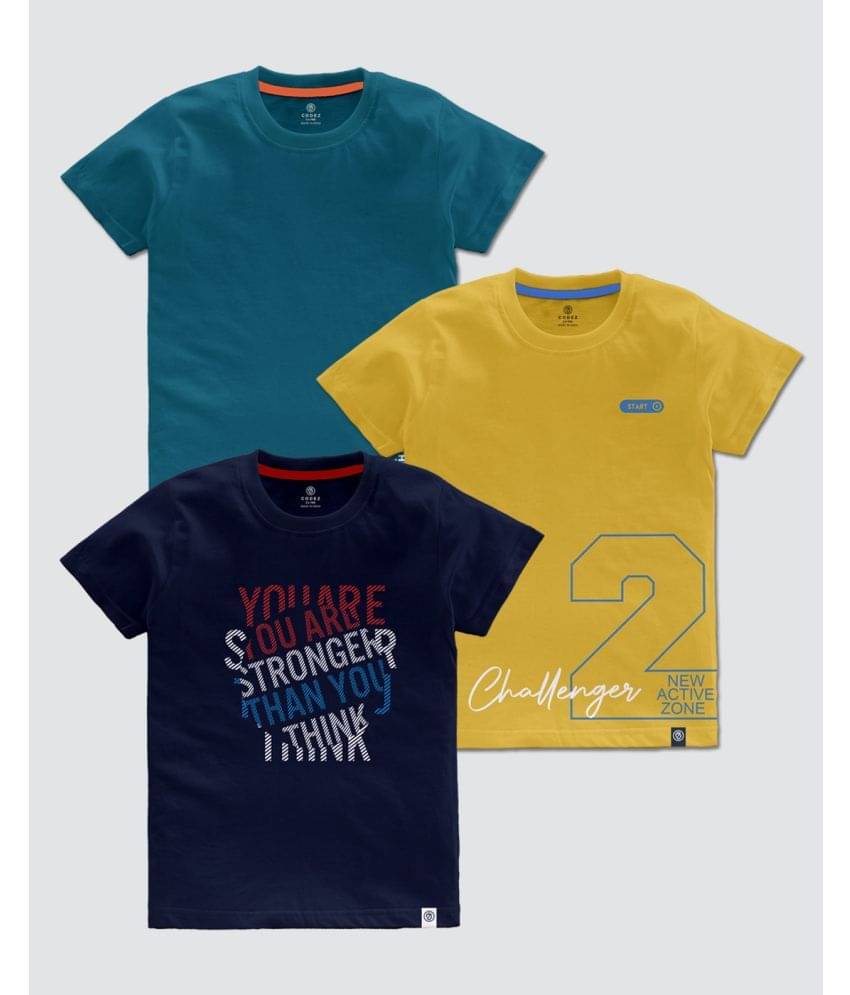     			CODEZ Pack of 1 Boys Cotton Blend T-Shirt ( Multi Color )
