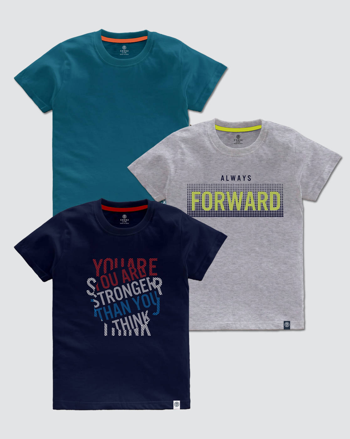     			CODEZ Pack of 1 Boys Cotton Blend T-Shirt ( Multi Color )