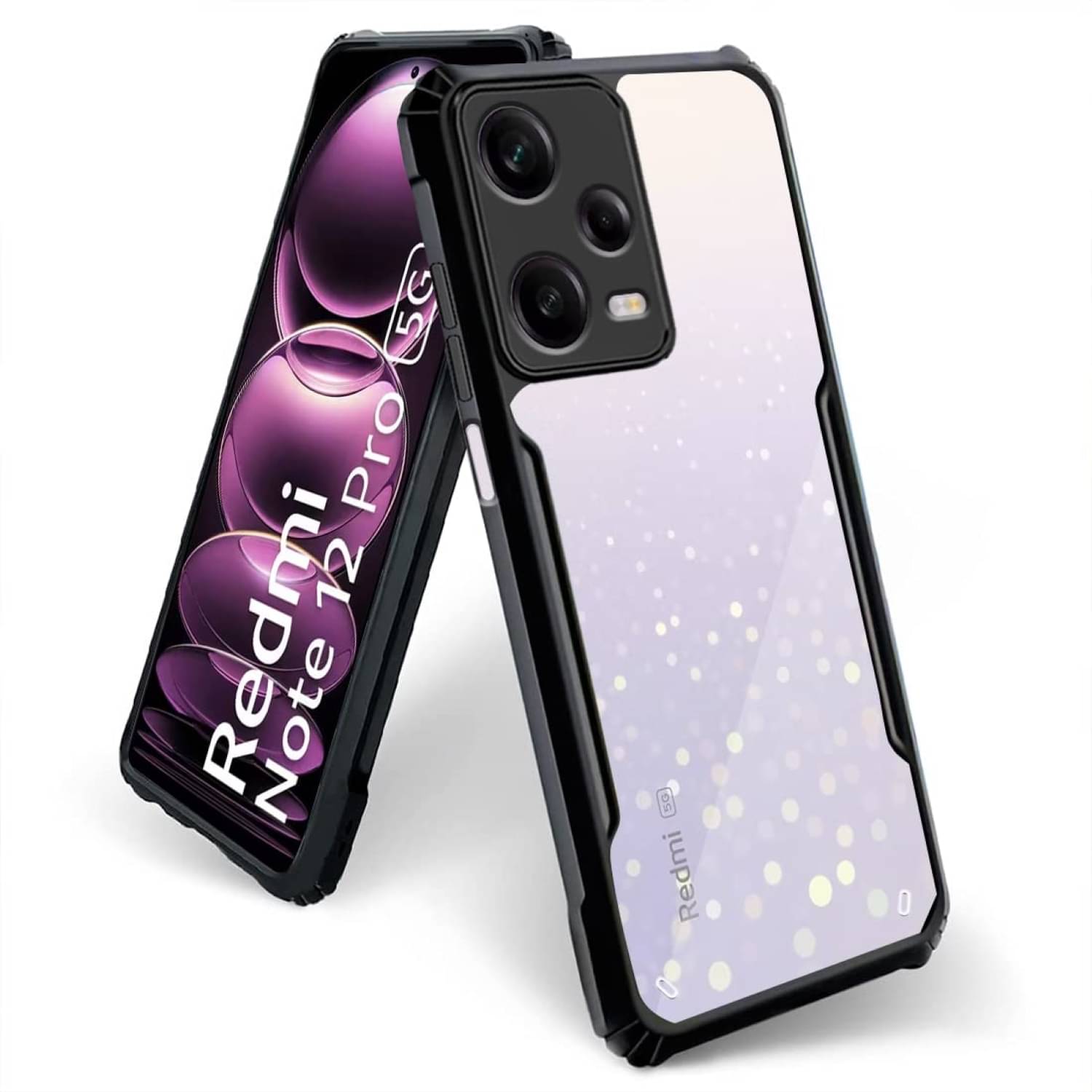     			Case Vault Covers Shock Proof Case Compatible For Polycarbonate Redmi Note 12 Pro 5G ( Pack of 1 )