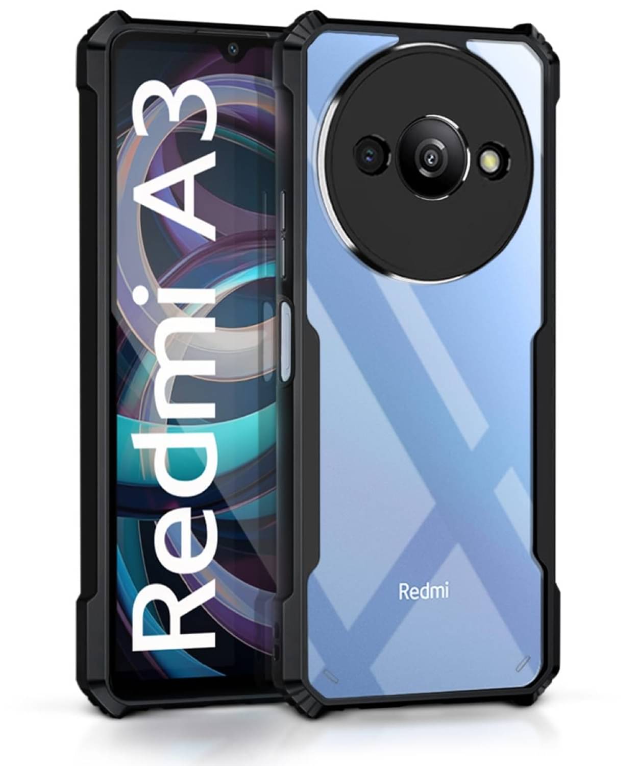 Case Vault Covers Shock Proof Case Compatible For Polycarbonate Redmi A3 ( Pack of 1 )     			Case Vault Covers Shock Proof Case Compatible For Polycarbonate Redmi A3 ( Pack of 1 )