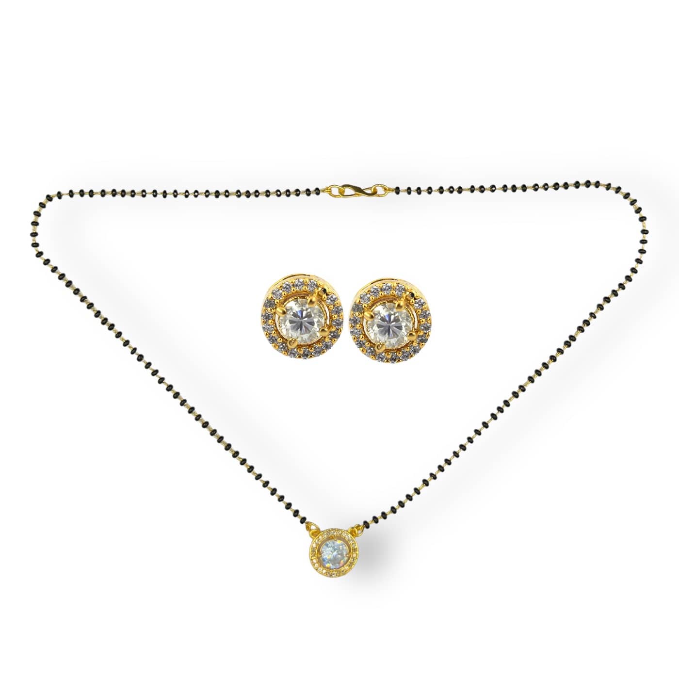 Charms Golden Mangalsutra Set ( Pack of 1 )