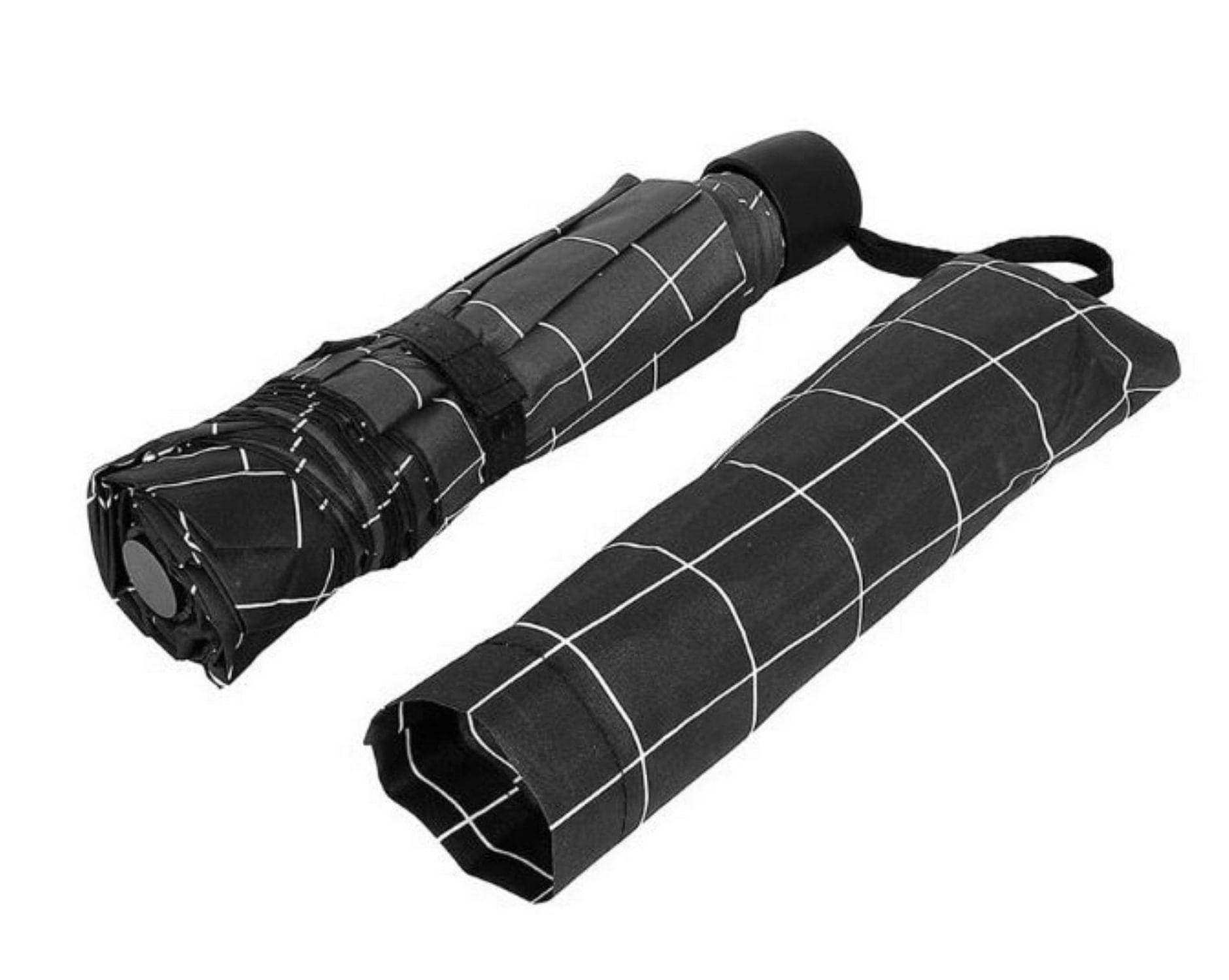     			Infispace Black 3 Fold Umbrella
