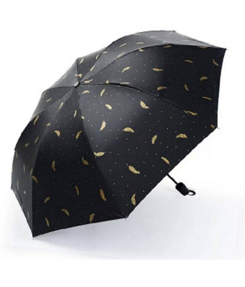     			Infispace Black 3 Fold Umbrella