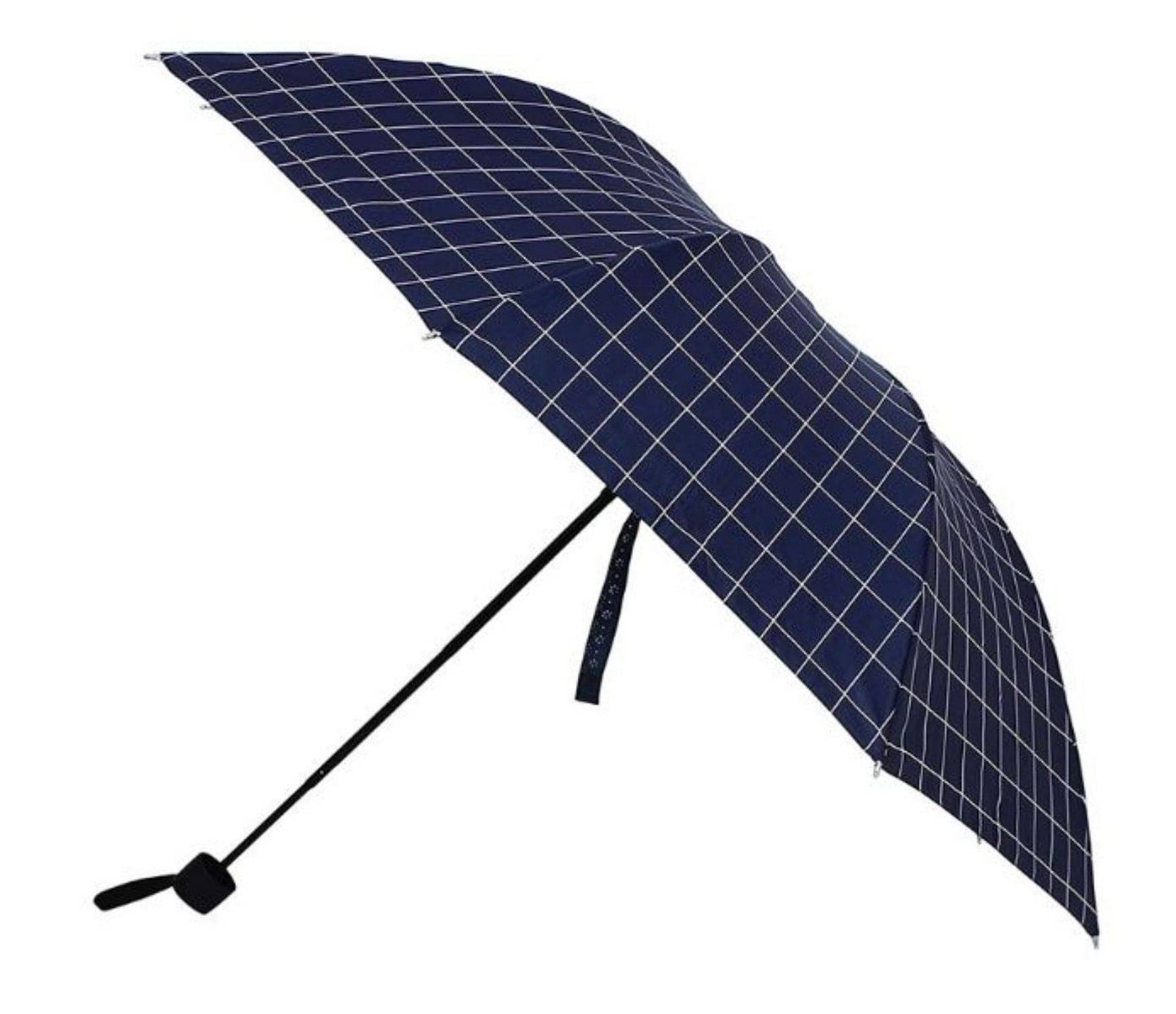     			Infispace Blue 3 Fold Umbrella