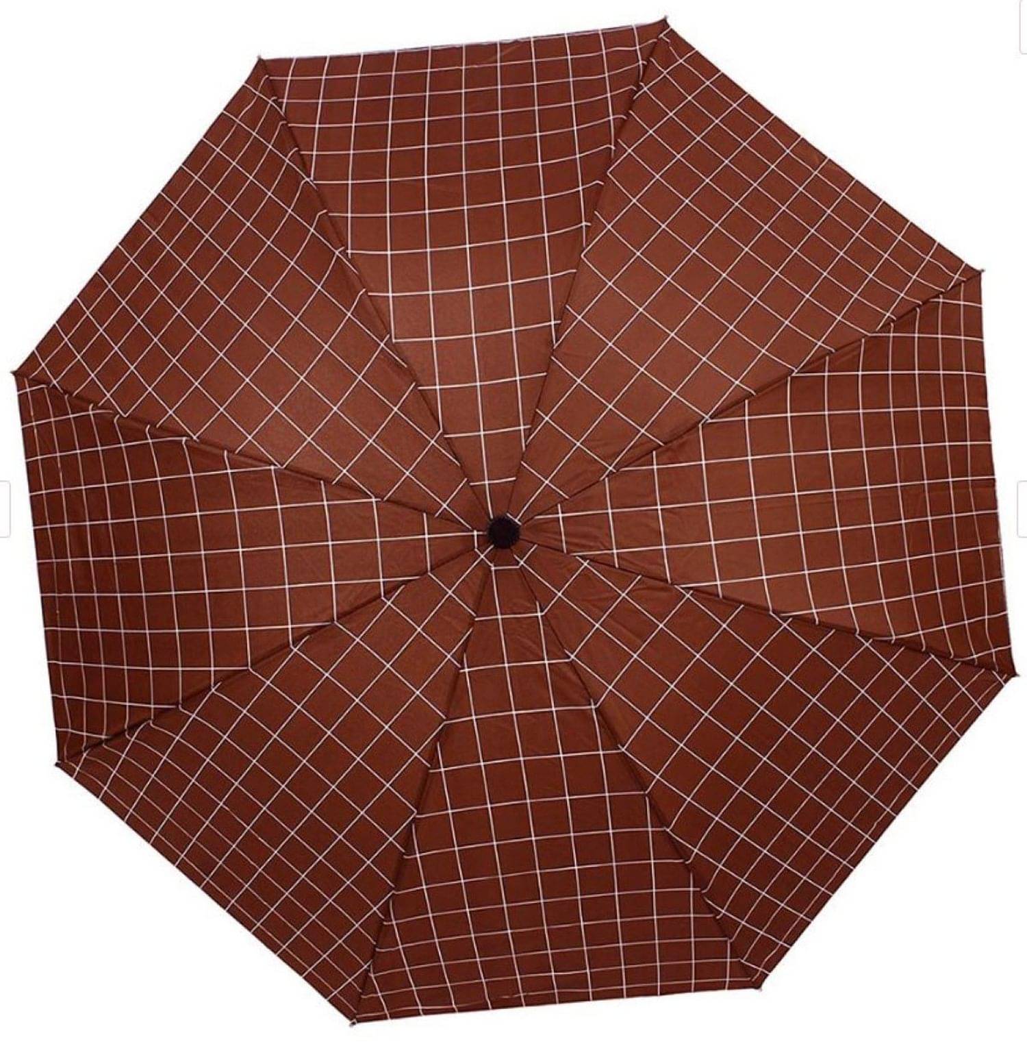     			Infispace Red 3 Fold Umbrella