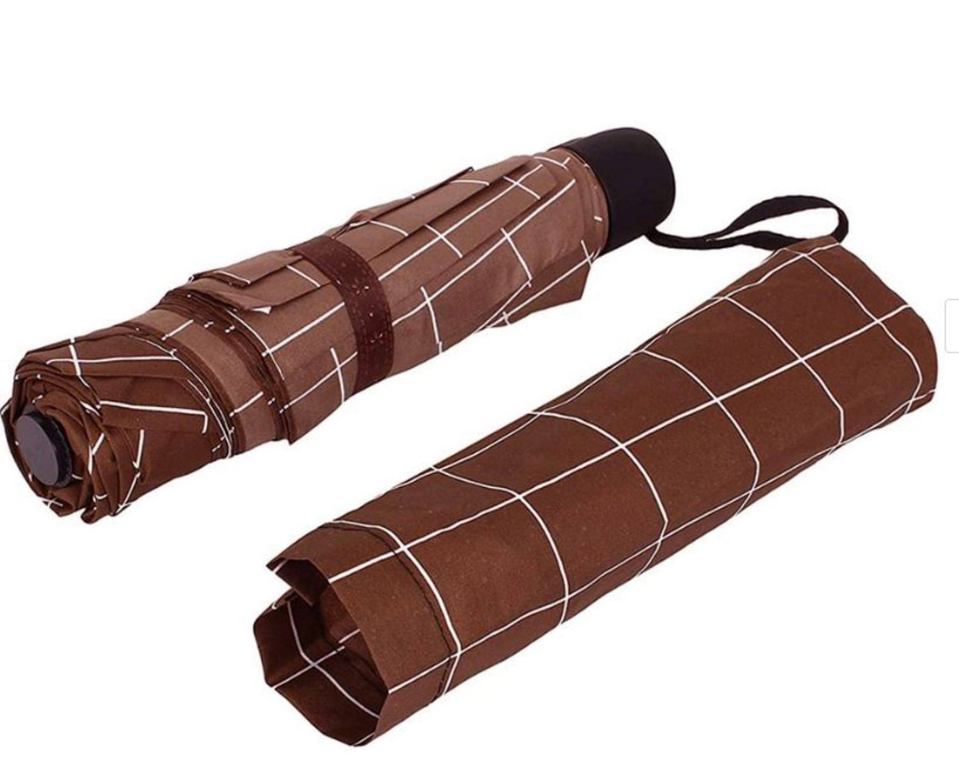     			Infispace Red 3 Fold Umbrella