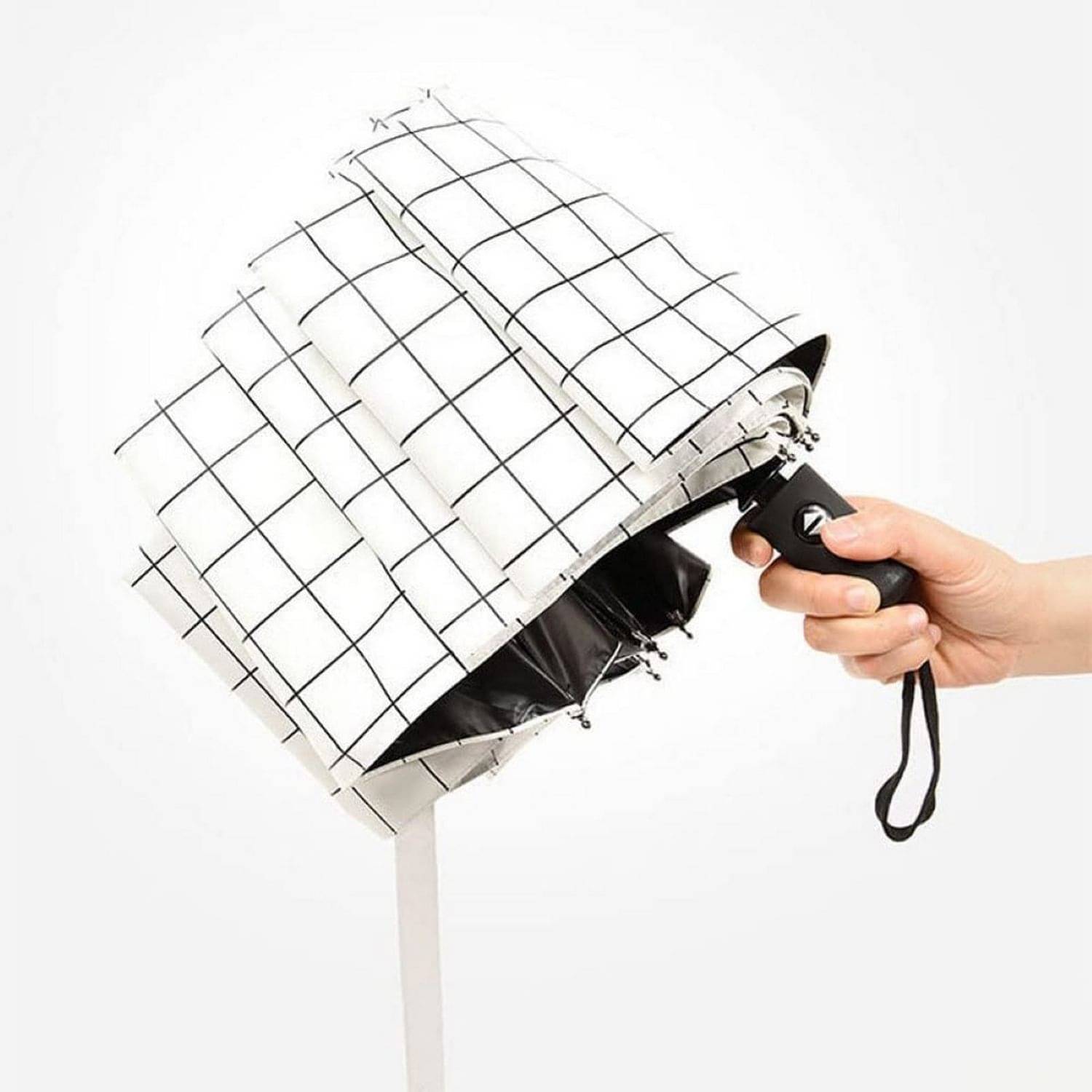     			Infispace White 3 Fold Umbrella