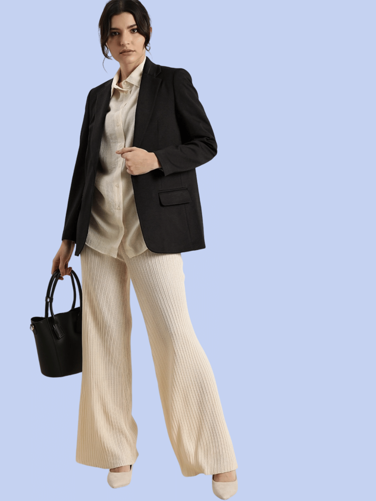     			PP Kurtis - Cotton Black Blazers