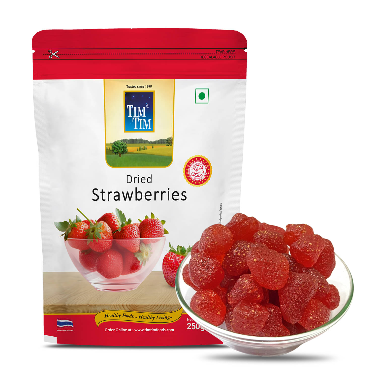     			Tim Tim Dried Strawberry 250 g
