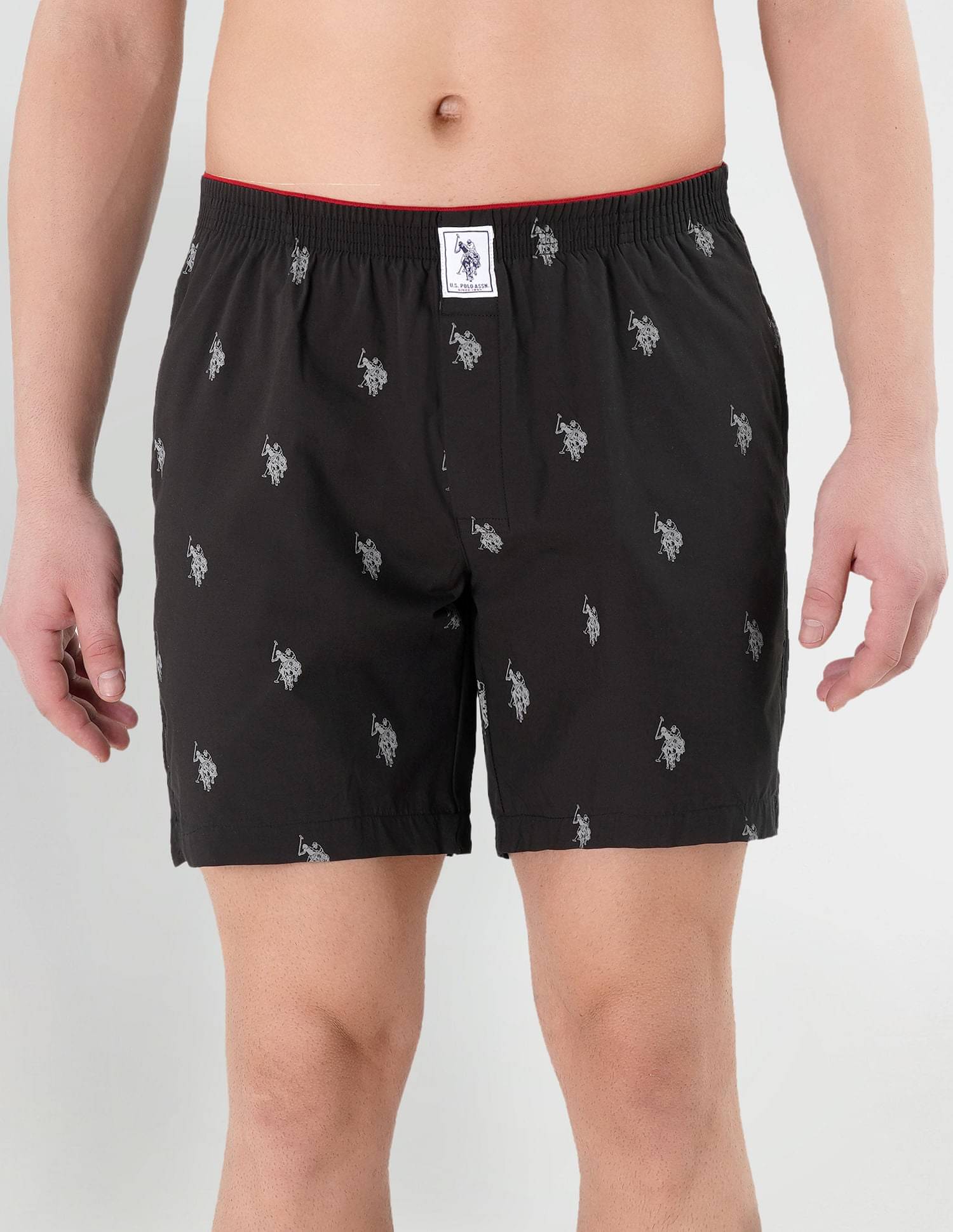     			U.S. Polo Assn. Black Cotton Men's Shorts ( Pack of 1 )