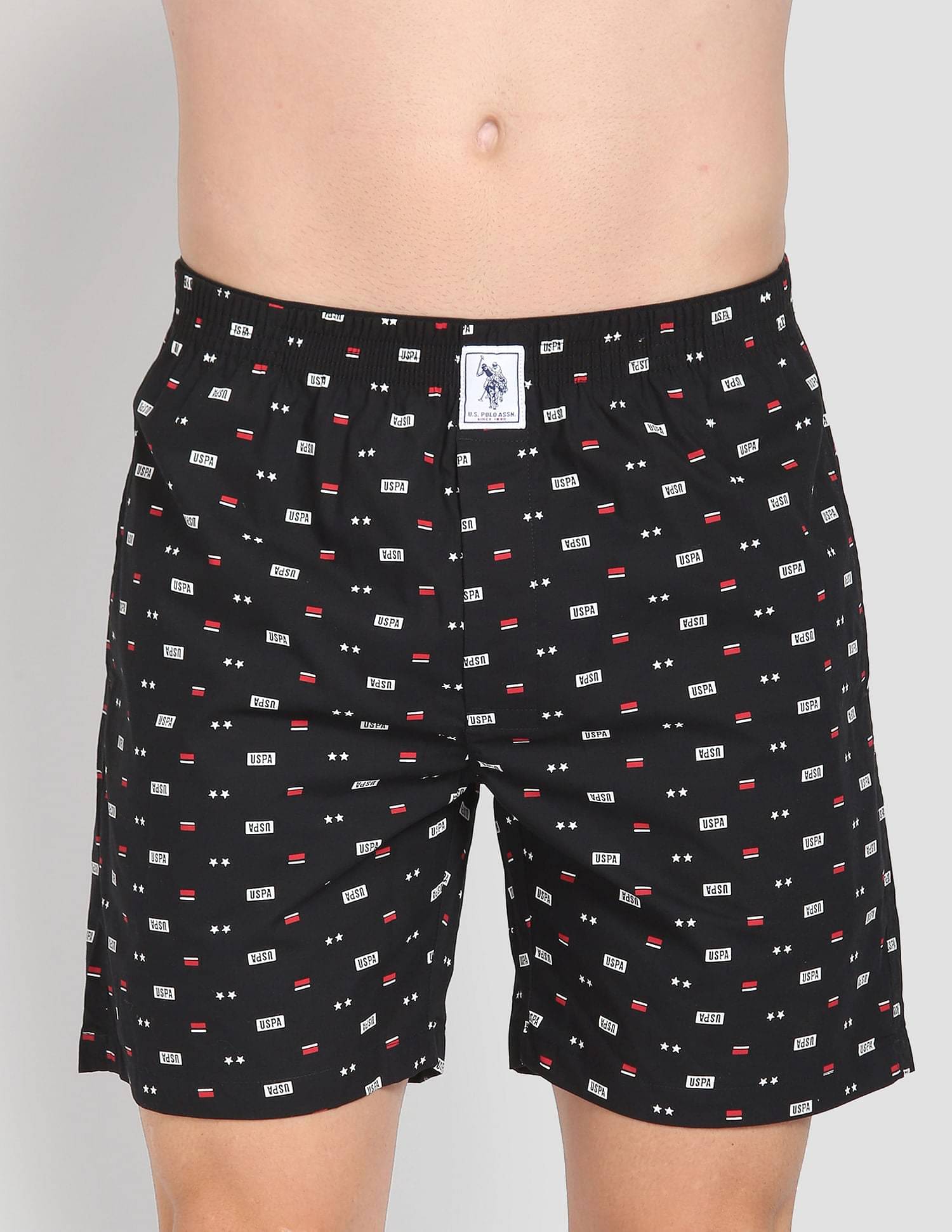     			U.S. Polo Assn. Black Cotton Men's Shorts ( Pack of 1 )