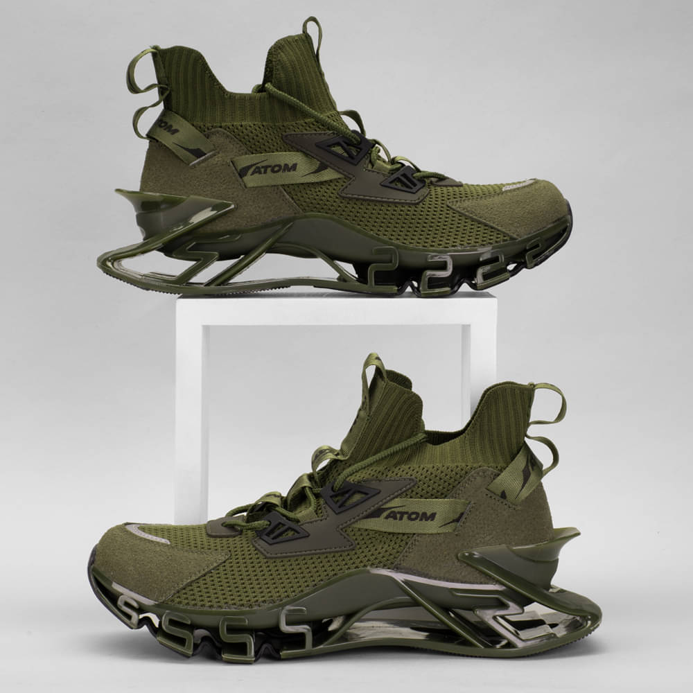     			atom Spring Edge Alpha 2 Olive Men's Sneakers