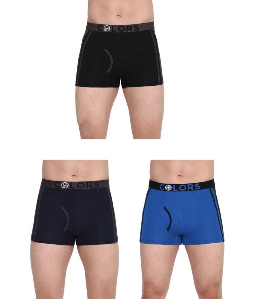     			COLORS by Rupa Frontline Multicolor Cotton Men's Trunks ( Pack of 3 )
